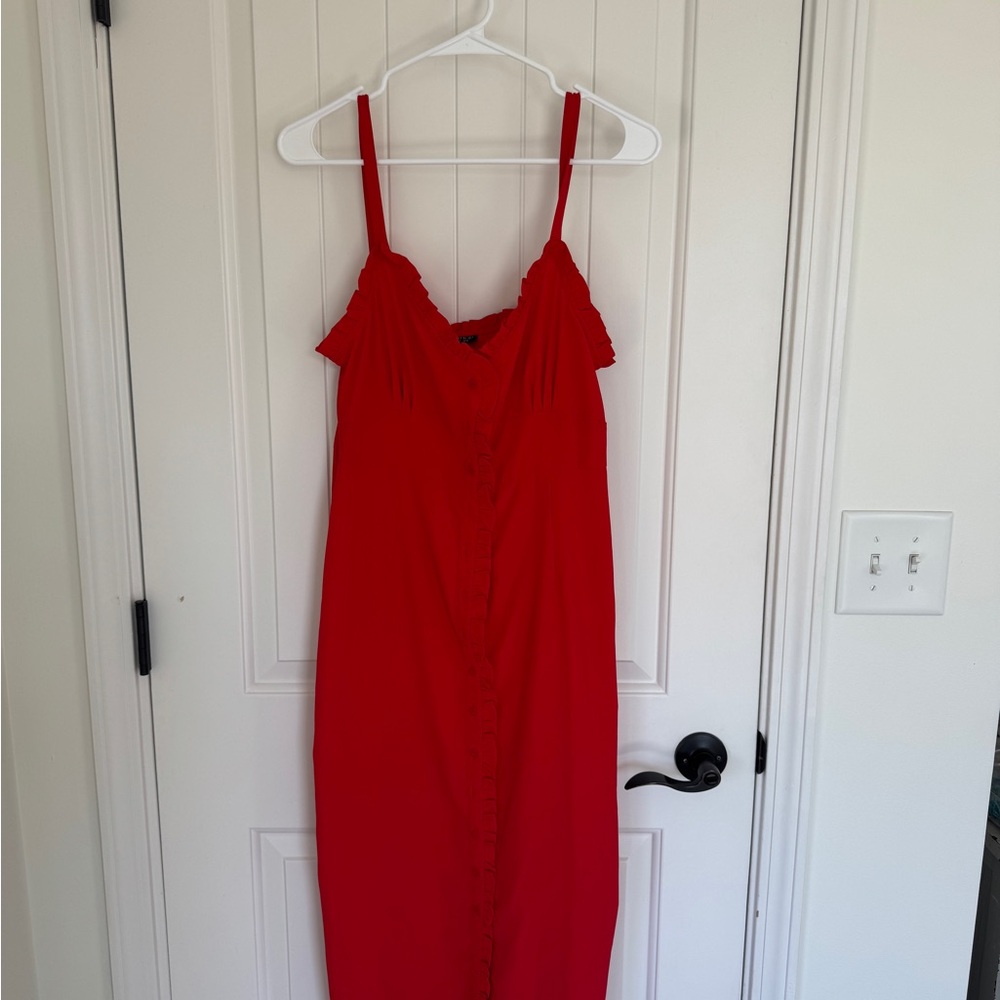 Elegant Red topshop Dress